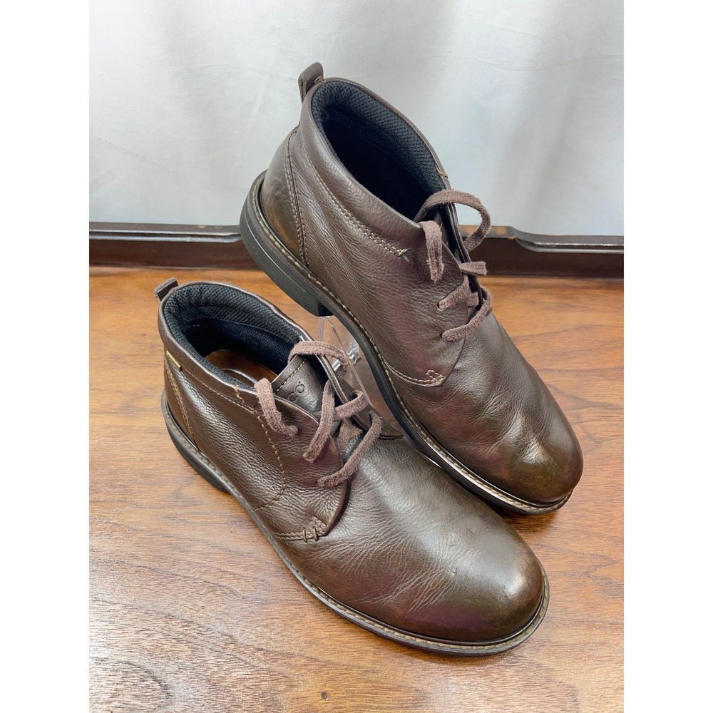 ECCO Turn Gore-Tex Men's Dark Brown Full Grain Leather Chukka Boots EU 43/US 10